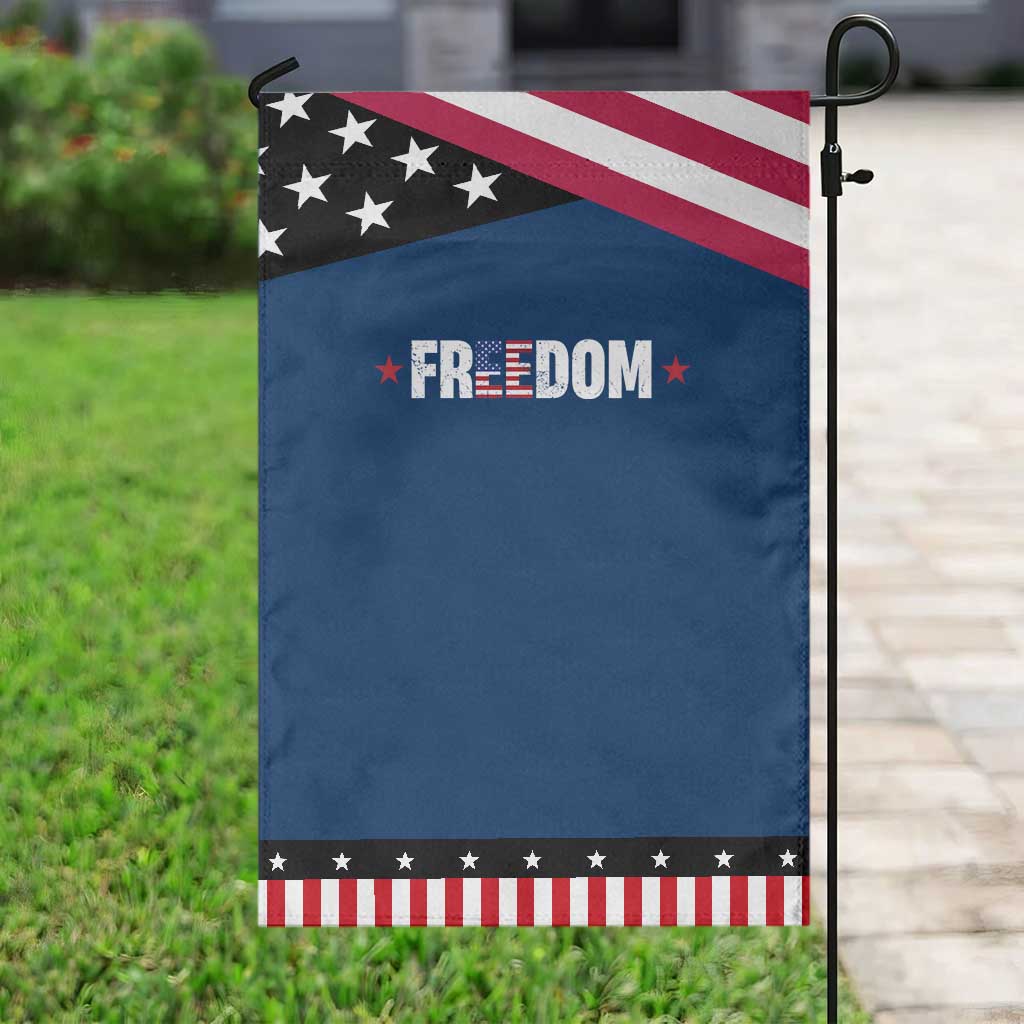 Patriotic Garden Flag Freedom American Flag 4th of July TS10 Classic Blue Black Print Your Wear