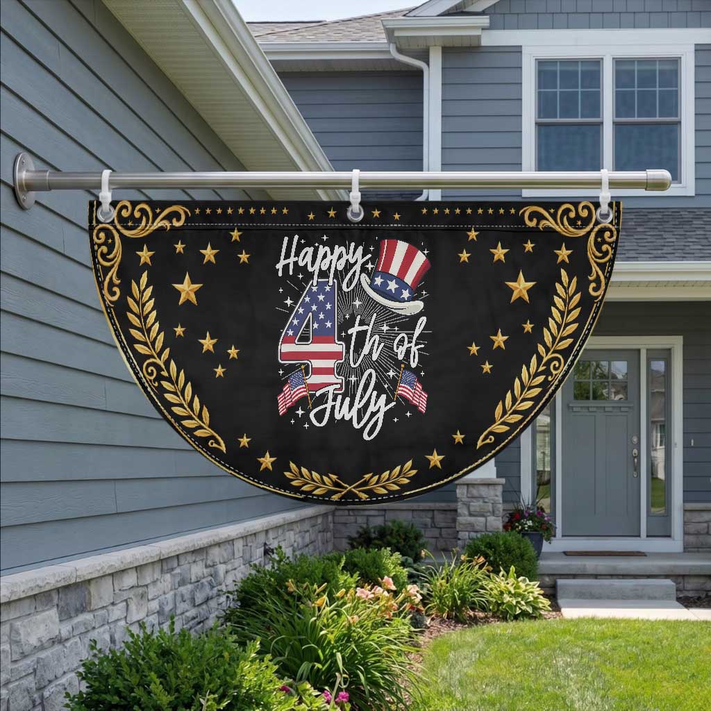 Happy 4th Of July Patriotic Fan Flag American Flag USA
