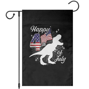 Dinosaur Happy 4th of July Garden Flag Patriotic American Flag USA TS10 Black Print Your Wear
