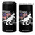 Dinosaur Happy 4th of July 4 in 1 Can Cooler Tumbler Patriotic American Flag USA TS10 One Size: 16 oz Black Print Your Wear