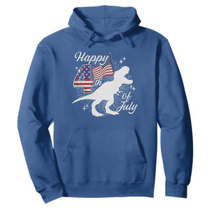 Dinosaur Happy 4th of July Hoodie Patriotic American Flag USA TS10 Royal Blue Print Your Wear