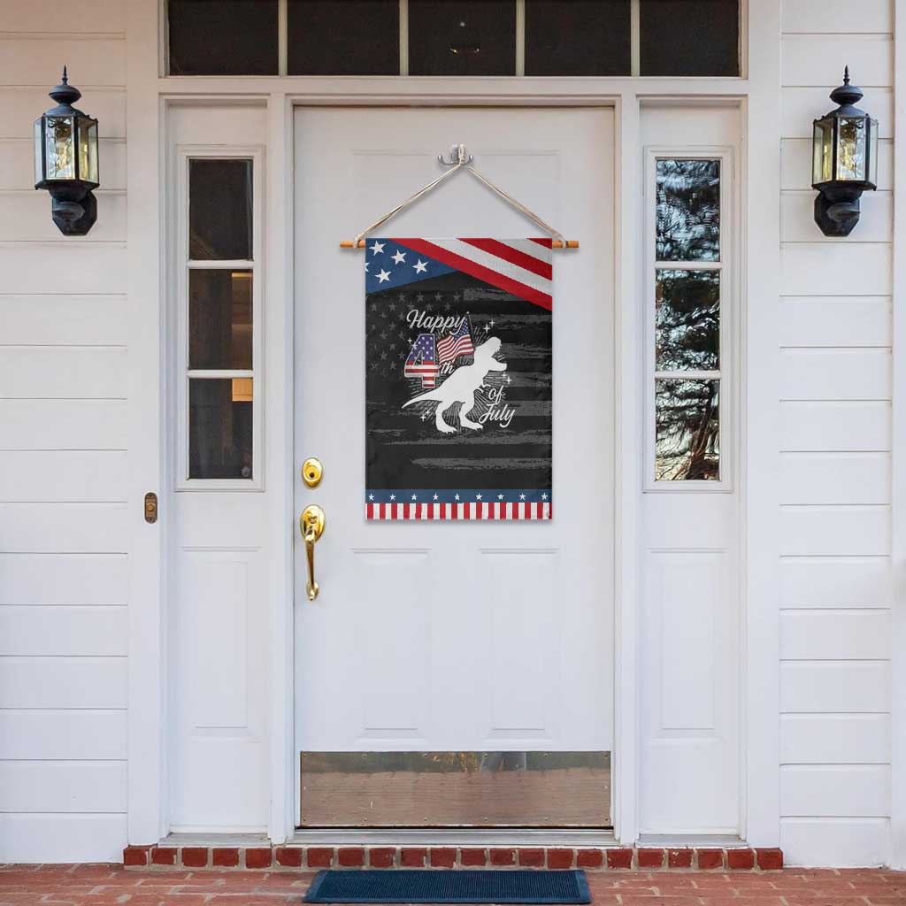 Dinosaur Happy 4th of July Garden Flag Patriotic American Flag USA TS10 Print Your Wear