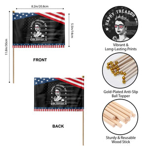 Happy Treason Day Patriotic Handheld Flag British Queen Funny July 4th Colonial Meme TS10 Print Your Wear