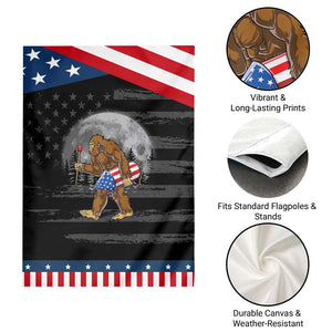 Patriotic Bigfoot 4th of July Garden Flag American Flag Merica Fireworks Sasquatch Moon TS10 Print Your Wear