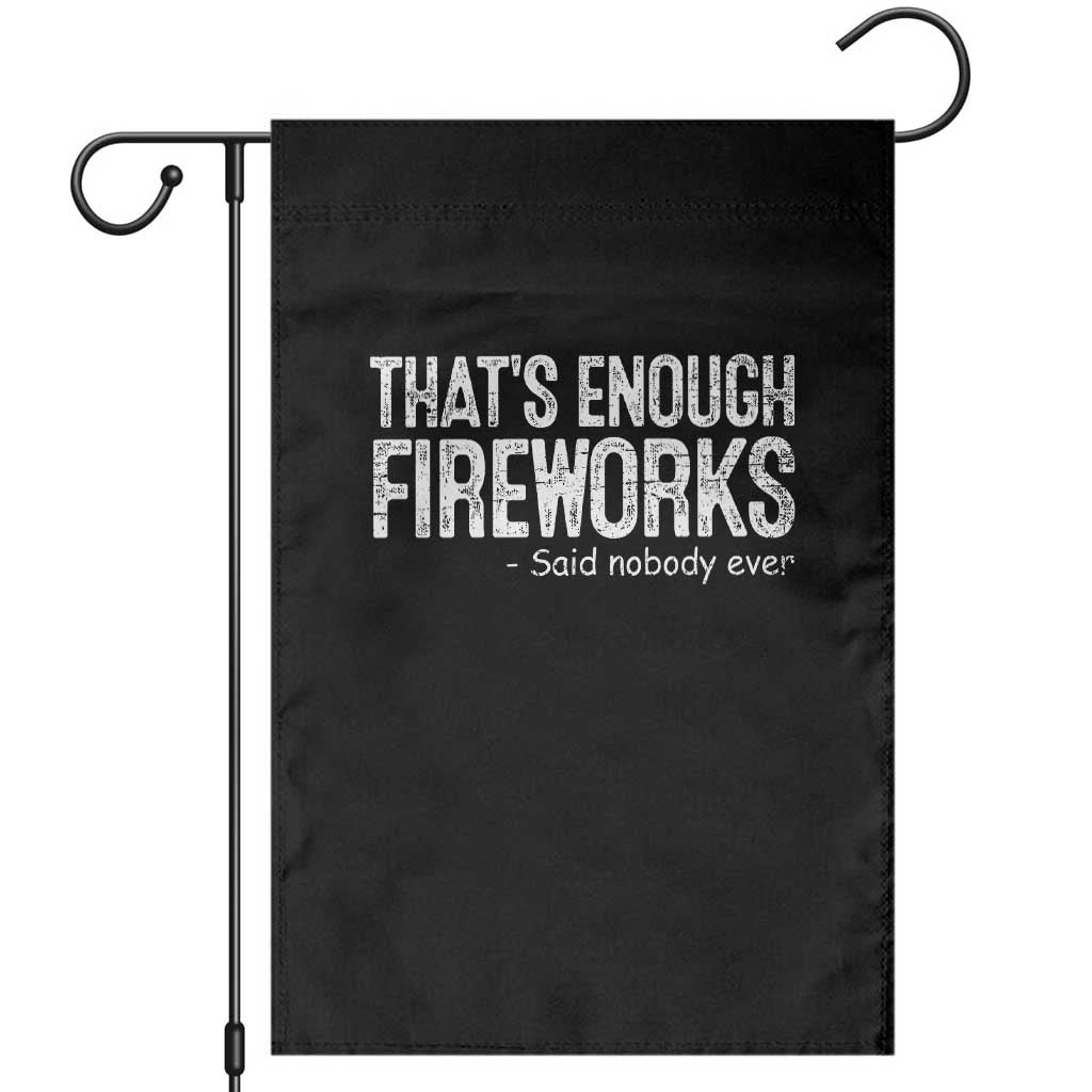 Funny Fireworks Garden Flag 4th Of July TS10 Black Print Your Wear
