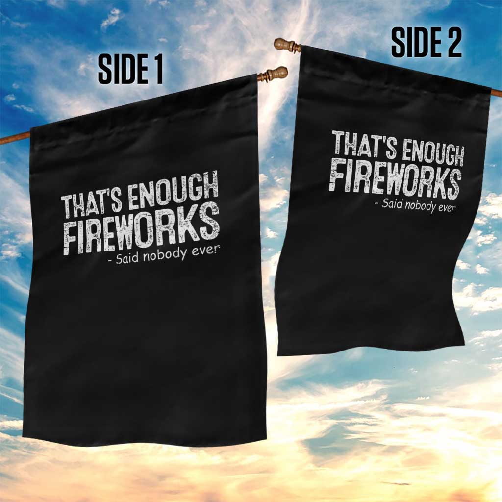 Funny Fireworks Garden Flag 4th Of July TS10 Print Your Wear