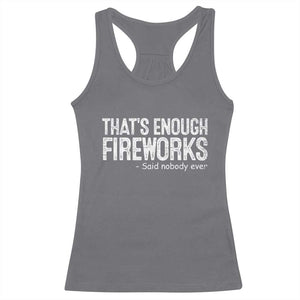 Funny Fireworks Racerback Tank Top 4th Of July TS10 Charcoal Print Your Wear