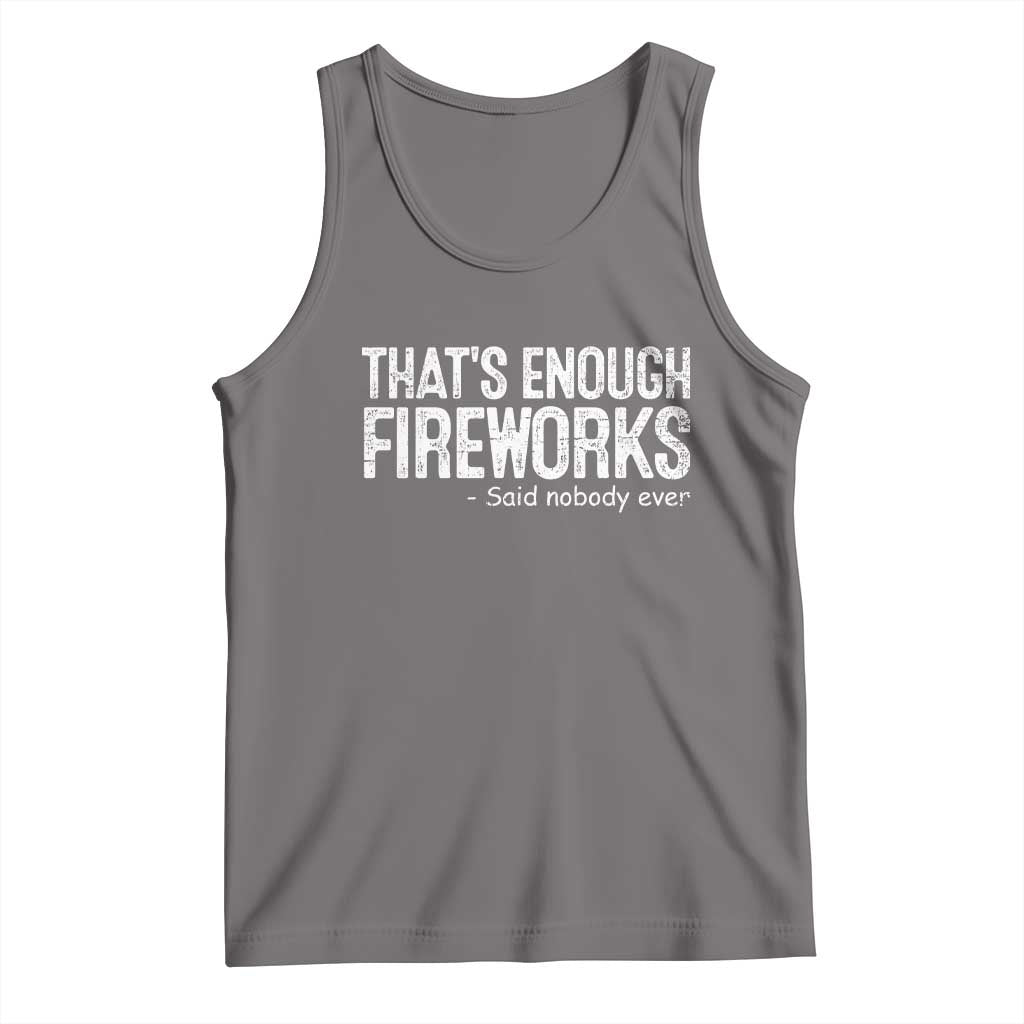 Funny Fireworks Tank Top 4th Of July TS10 Deep Heather Print Your Wear