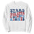 Stars Stripes And Women Rights Sweatshirt Groovy Retro 4th Of July TS10 White Print Your Wear