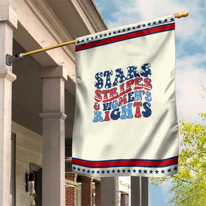 Stars Stripes And Women Rights Garden Flag Groovy Retro 4th Of July TS10 Modern Beige Red Print Your Wear
