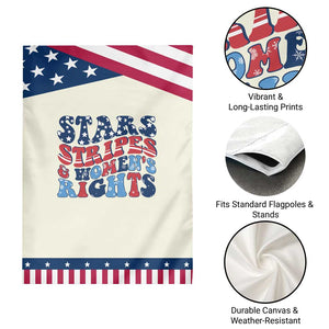 Stars Stripes And Women Rights Garden Flag Groovy Retro 4th Of July TS10 Print Your Wear