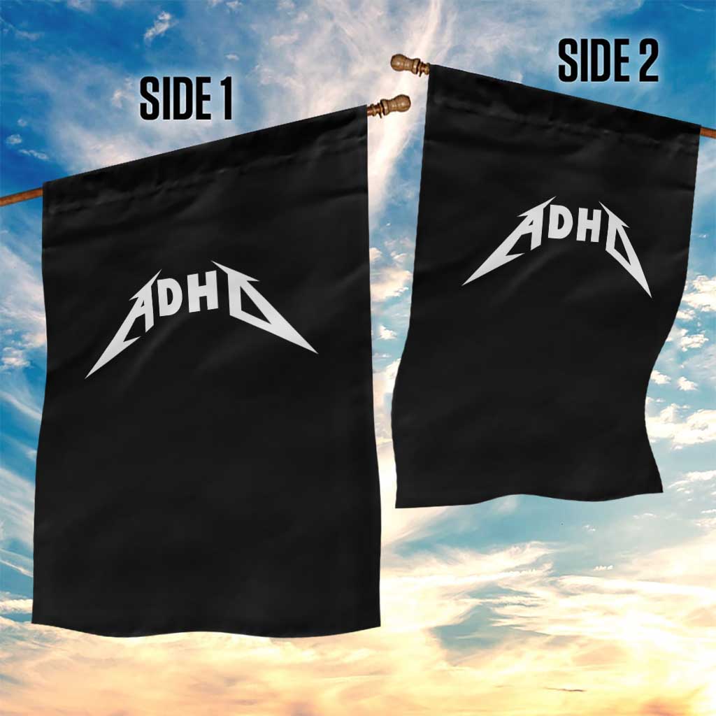 ADHD Garden Flag Funny Heavy Metal Rock Music Design Meme TS10 Print Your Wear