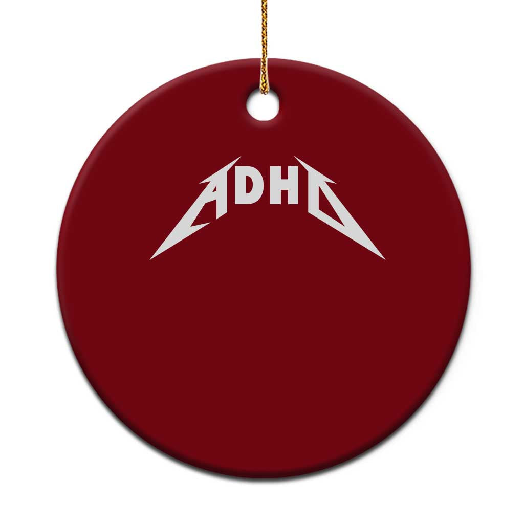 ADHD Ceramic Ornament Funny Heavy Metal Rock Music Design Meme TS10 1pc Red Print Your Wear