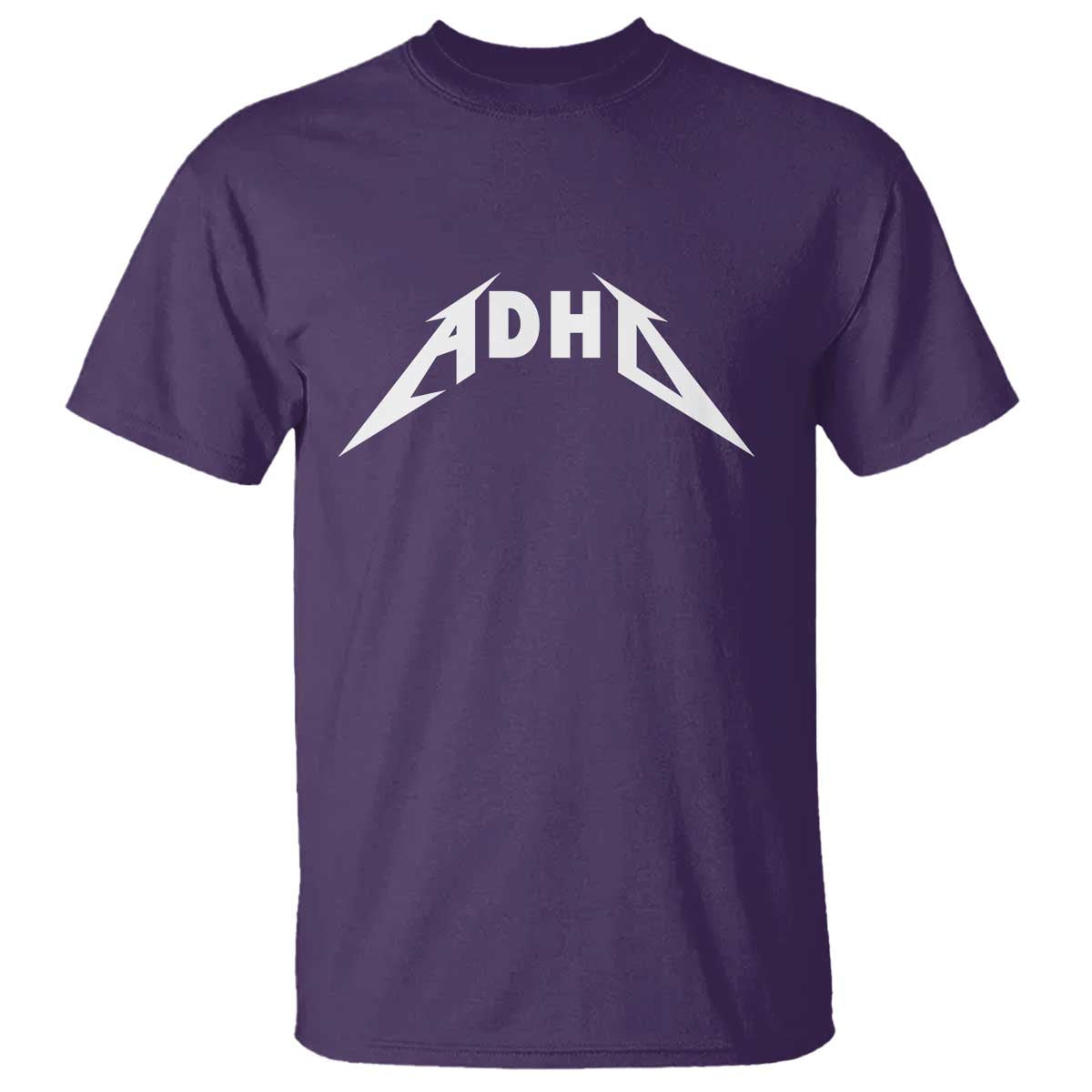 ADHD T Shirt Funny Heavy Metal Rock Music Design Meme TS10 Purple Print Your Wear