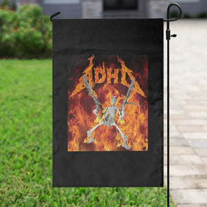 Funny Skeleton ADHD Garden Flag Meme Flames Neurodivergent Gen Z TS10 Print Your Wear