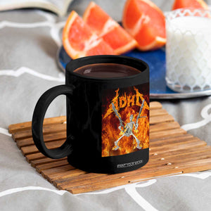 Funny Skeleton ADHD Coffee Mug Meme Flames Neurodivergent Gen Z TS10 Print Your Wear
