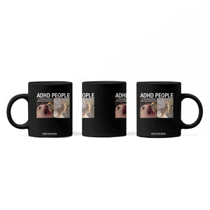 ADHD Cat Meme Coffee Mug Funny Panic Cat Mental Health Awareness TS10 Print Your Wear