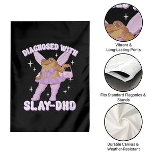 ADHD Meme Garden Flag Funny Slay DHD Frog Neurodivergent TS10 Print Your Wear