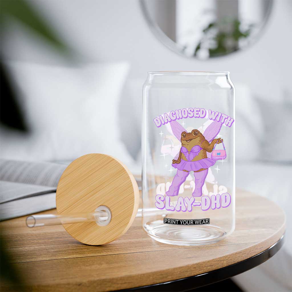ADHD Meme Glass Can Funny Slay DHD Frog Neurodivergent TS10 Print Your Wear