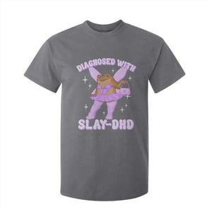 ADHD Meme T Shirt For Kid Funny Slay DHD Frog Neurodivergent TS10 Charcoal Print Your Wear