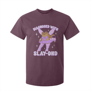 ADHD Meme T Shirt For Kid Funny Slay DHD Frog Neurodivergent TS10 Maroon Print Your Wear