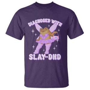 ADHD Meme T Shirt Funny Slay DHD Frog Neurodivergent TS10 Purple Print Your Wear