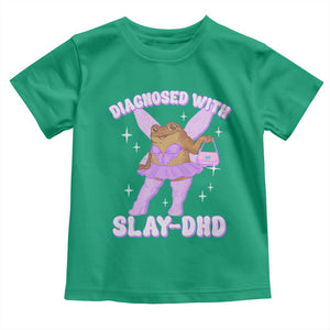 ADHD Meme Toddler T Shirt Funny Slay DHD Frog Neurodivergent TS10 Irish Green Print Your Wear