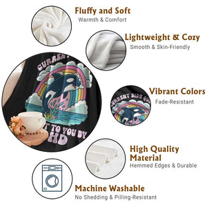 Side Quest ADHD Throw Blanket Funny Neurodivergent Meme TS10 Print Your Wear