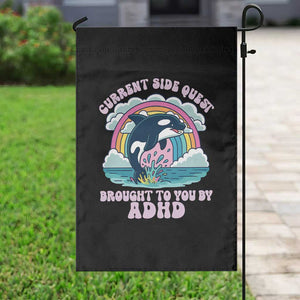 Side Quest ADHD Garden Flag Funny Neurodivergent Meme TS10 Print Your Wear
