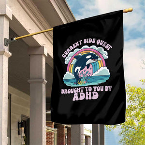 Side Quest ADHD Garden Flag Funny Neurodivergent Meme TS10 Print Your Wear