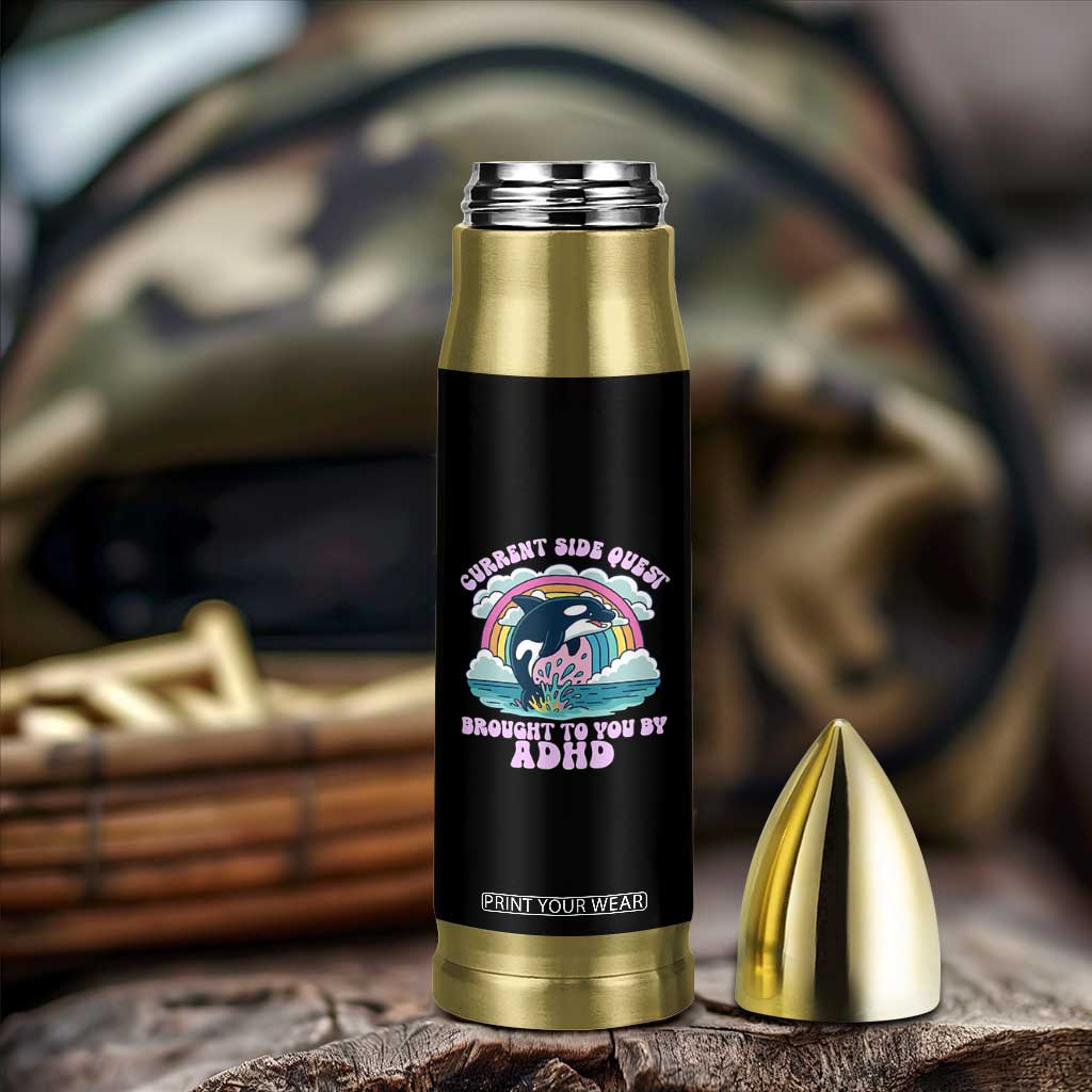 Side Quest ADHD Bullet Tumbler Funny Neurodivergent Meme TS10 Print Your Wear