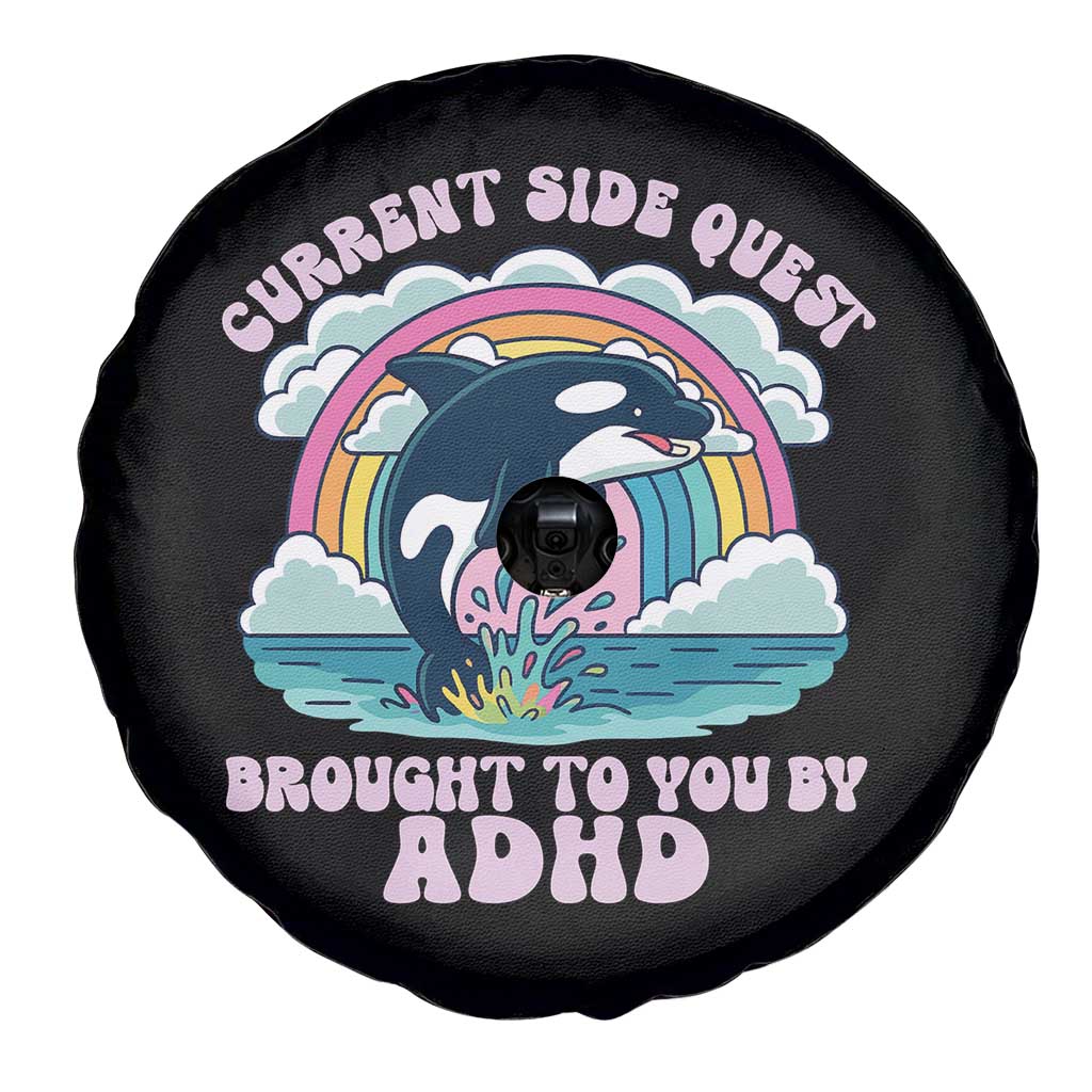 Side Quest ADHD Spare Tire Cover Funny Neurodivergent Meme TS10 Print Your Wear