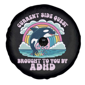 Side Quest ADHD Spare Tire Cover Funny Neurodivergent Meme TS10 Print Your Wear