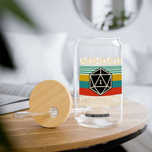 ADHD&D Roll for Concentration Glass Can Retro 90s ADHD Roll For Concentration Funny Gamer TS10 Print Your Wear