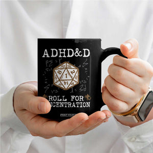 ADHD&D Roll for Concentration Coffee Mug ADHD Roll For Concentration Funny Gamer TS10 Print Your Wear