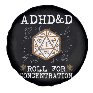 ADHD&D Roll for Concentration Spare Tire Cover ADHD Roll For Concentration Funny Gamer TS10 Print Your Wear