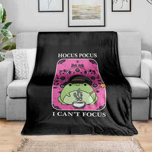 ADHD Meme Throw Blanket Neurodivergent Wizard Frog I Cant Focus TS10 Print Your Wear