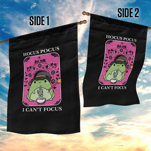 ADHD Meme Garden Flag Neurodivergent Wizard Frog I Cant Focus TS10 Print Your Wear