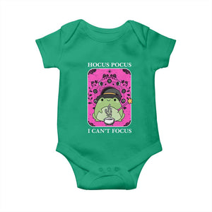 ADHD Meme Baby Onesie Neurodivergent Wizard Frog I Cant Focus TS10 Irish Green Print Your Wear