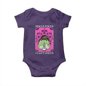 ADHD Meme Baby Onesie Neurodivergent Wizard Frog I Cant Focus TS10 Purple Print Your Wear