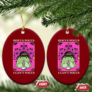 ADHD Meme Ceramic Ornament Neurodivergent Wizard Frog I Cant Focus TS10 Print Your Wear