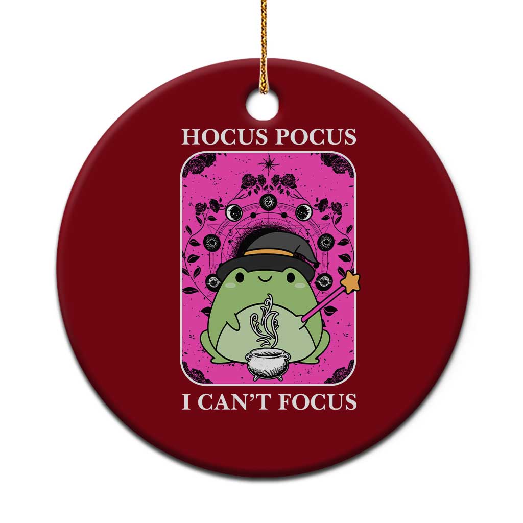 ADHD Meme Ceramic Ornament Neurodivergent Wizard Frog I Cant Focus TS10 1pc Red Print Your Wear