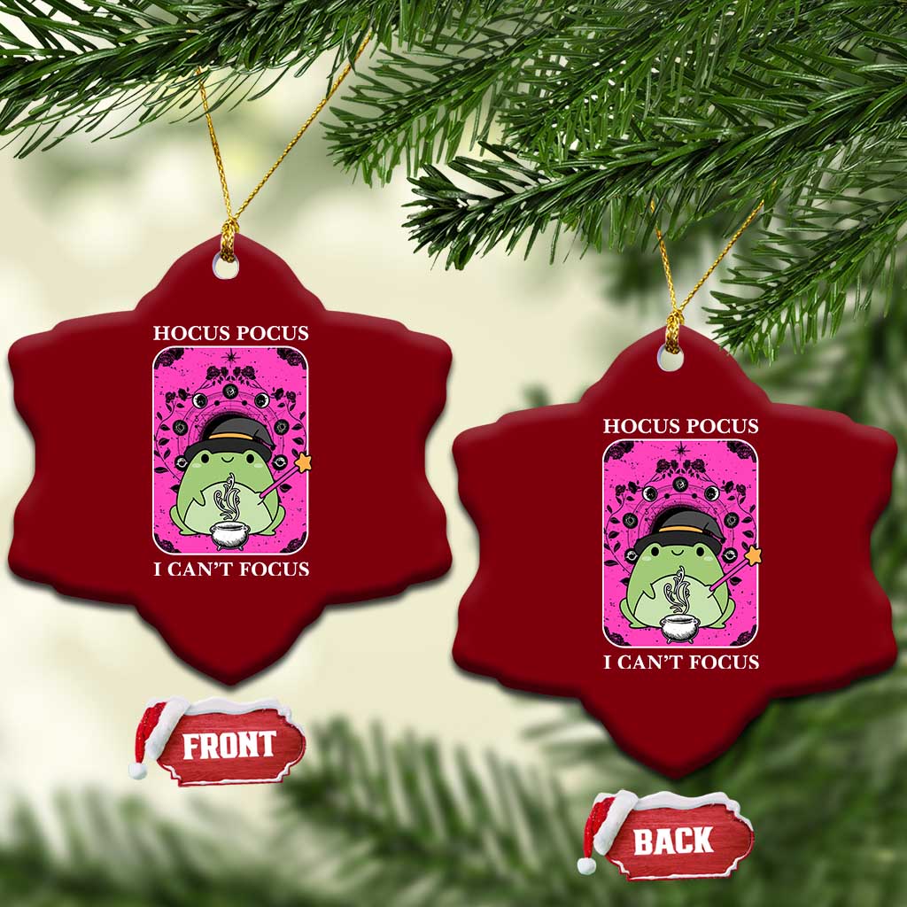 ADHD Meme Ceramic Ornament Neurodivergent Wizard Frog I Cant Focus TS10 Print Your Wear