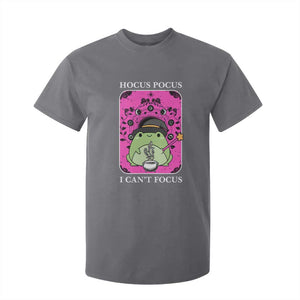 ADHD Meme T Shirt For Kid Neurodivergent Wizard Frog I Cant Focus TS10 Charcoal Print Your Wear