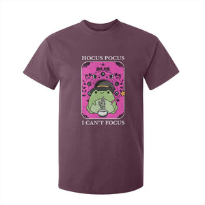 ADHD Meme T Shirt For Kid Neurodivergent Wizard Frog I Cant Focus TS10 Maroon Print Your Wear