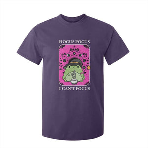 ADHD Meme T Shirt For Kid Neurodivergent Wizard Frog I Cant Focus TS10 Purple Print Your Wear