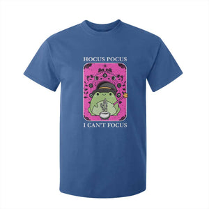 ADHD Meme T Shirt For Kid Neurodivergent Wizard Frog I Cant Focus TS10 Royal Blue Print Your Wear