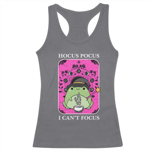 ADHD Meme Racerback Tank Top Neurodivergent Wizard Frog I Cant Focus TS10 Charcoal Print Your Wear
