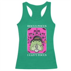 ADHD Meme Racerback Tank Top Neurodivergent Wizard Frog I Cant Focus TS10 Irish Green Print Your Wear