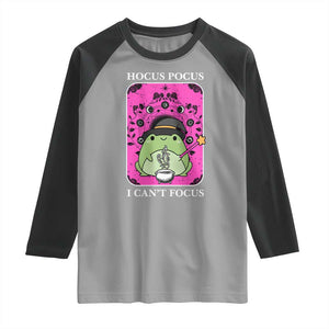 ADHD Meme Raglan Shirt Neurodivergent Wizard Frog I Cant Focus TS10 Sport Gray Black Print Your Wear